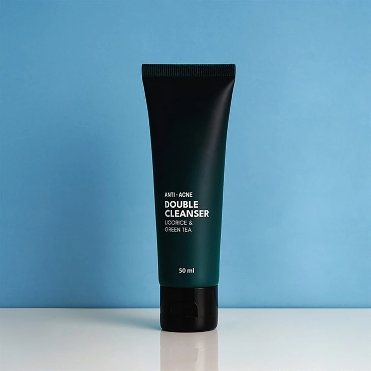 50ml Customized Printing Matte Empty PE Plastic Cosmetic Packaging Tube Skincare Container Facial Cleanser Tube