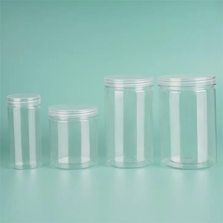 50ml 100ml 200ml Transparent Pet Plastic Storage Jar